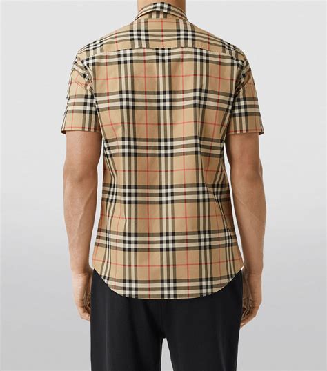 burberry nova check short sleeve shirt with button cuff|Burberry Limited.